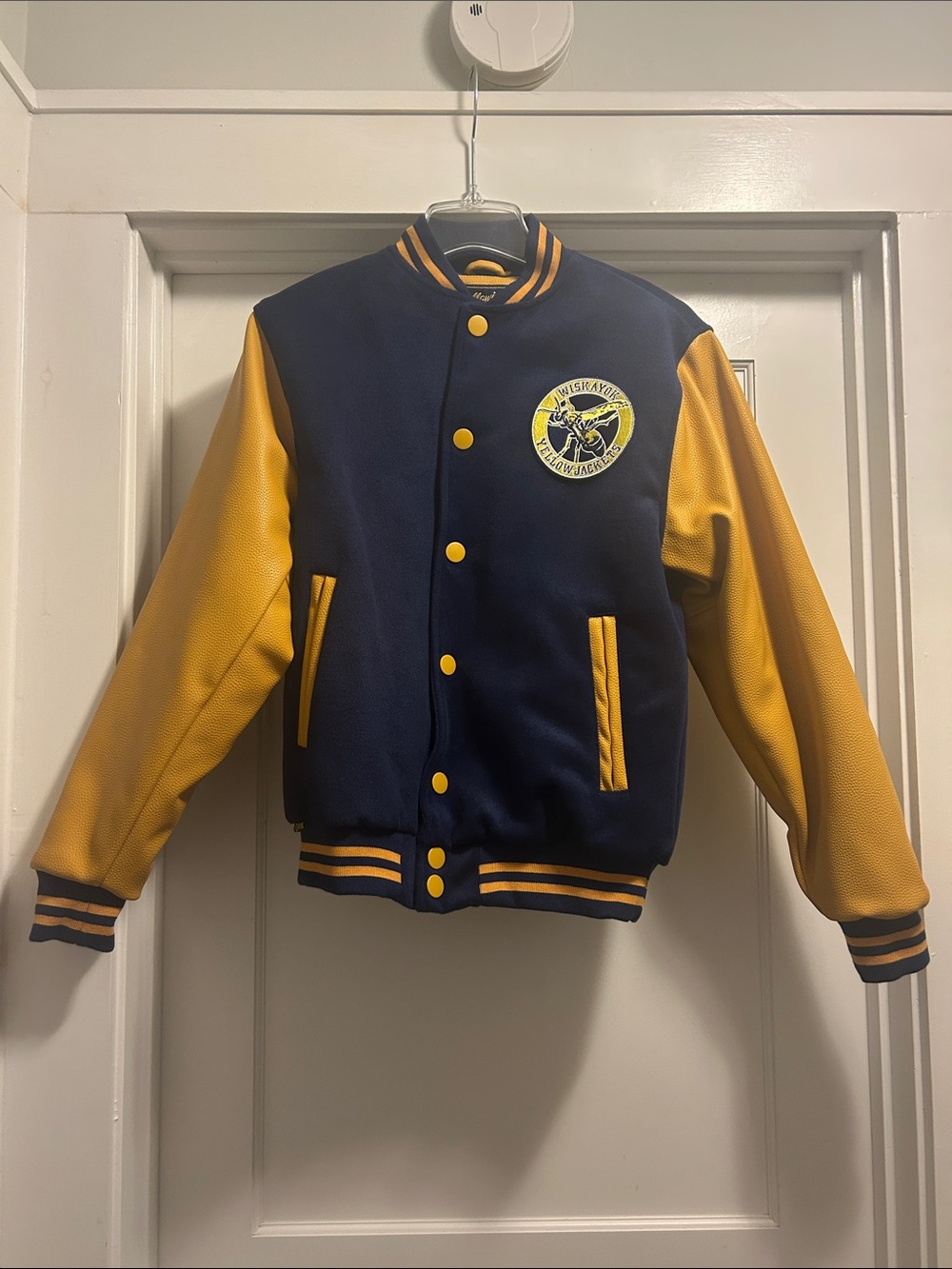 “Yellowjackets” Showtime Navy & Yellow Varsity Jacket - Small, NWOT